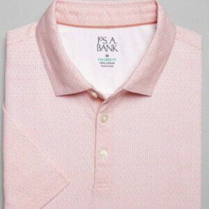 Jos. A. Bank Floral Print Polo- colour: coral